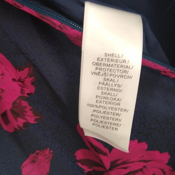 Aidan Mattox Floral Print Sleeveless Cocktail Dress in Fuchsia Multi - Picture 14 of 14